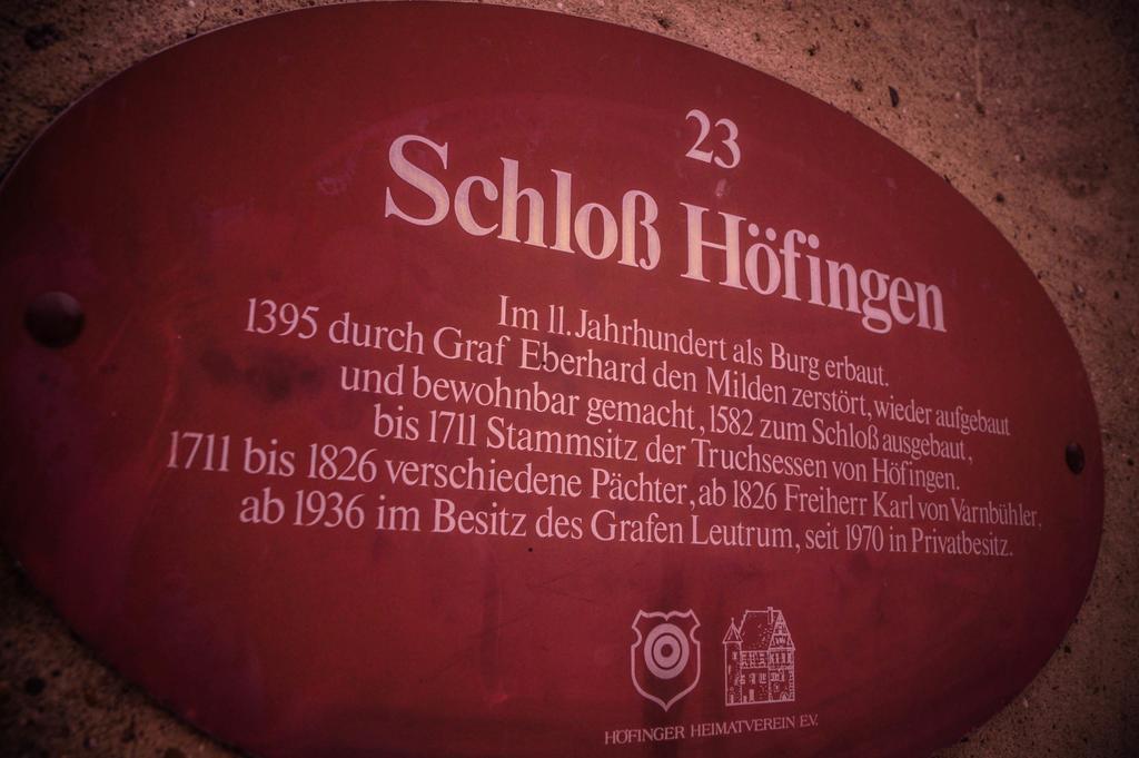 Schlosshotel Hoefingen Leonberg Dış mekan fotoğraf